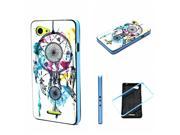 Moonmini Stylish 2 in 1 Hybrid Phone Back Cover Bumper Frame Case for Sony Xperia E3 Dream Catcher Pattern