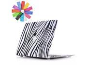Moonmini Case for Apple MacBook Pro 13 inch 1pc Keyboard Film Zebra Stripe Hard PC Snap On Back Case Cover Shell Skin Protector