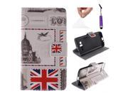 Moonmini Case for Samsung Galaxy Grand Prime G530H PU Leather Flip Case Cover Protector Wallet Card Holders with Magnetic Closure and Stand Function Union Jack