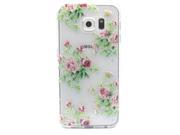 Moonmini Case for Samsung Galaxy S6 G9200 Ultra thin Soft TPU Back Case Cover Protective Shell Flower