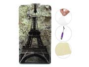Moonmini Case for Microsoft Lumia 640 XL PU Leather Flip Pouch Case Cover with Card Holders and Magnetic Closure Eiffel Tower