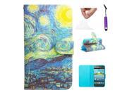 Moonmini Case for Samsung Galaxy Ace NXT SM G313H Village in the Night Stylish PU Leather Flip Stand Case Cover Wallet with Magnetic Closure and Card Holders