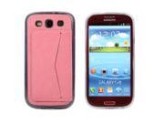 Moonmini Case for Samsung Galaxy S3 i9300 Soft TPU Back Case Cover Protective Shell with Card Holder Pink
