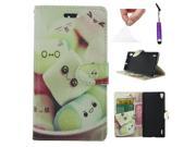 Moonmini Case for Huawei Ascend P7 Cute Candy Stylish PU Leather Flip Stand Case Cover Wallet with Card Holders