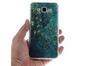 Moonmini Case for Samsung Galaxy J5 TPU Ultra thin Soft Back Case Cover Shell Protector Blossom Tree