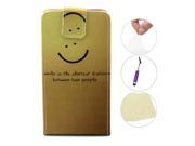 Moonmini Case for Huawei Ascend P7 PU Leather Flip Pouch Case Cover with Card Holders and Magnetic Closure Smile