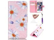 Moonmini Case for Apple iPhone 6 6S 4.7 inch Embossment Pattern PU Leather Flip Case Cover Wallet Card Slots with Stand and Magnetic Closure Flower