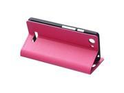 Moonmini Case for Wiko Bloom 2 PU Leather Case Flip Stand Cover Wallet Card Holders with Magnetic Closure Hot Pink