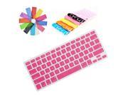 Moonmini Case for Apple Macbook Pro Retina 13 inch Pink Soft Clear Silicone Keyboard Film Cover Skin Protector