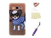 Moonmini for Samsung Galaxy A3 Ultra thin Soft TPU Phone Back Case Cover Protective Shell Dog