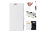 Moonmini Case for Samsung Galaxy Note 5 White Litchi Grain PU Leather Case Flip Stand Cover Wallet Card Holders with Magnetic Closure