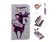 Moonmini Case for Apple iPhone 6 Plus 6S Plus PU Leather Case Flip Stand Cover Wallet Card Holders with Magnetic Closure Deer