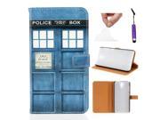 Moonmini Case for Sony Xperia Z3 Multi functional PU Leather Flip Case Cover Wallet Card Slots with Stand and Magnetic Closure Police Box
