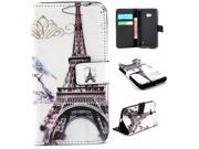 Moonmini Case for Microsoft Lumia 640 Multi functional PU Leather Flip Case Cover Wallet Card Slots with Stand and Magnetic Closure Effiel Tower