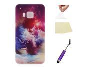 Moonmini Case for HTC One M9 Ultra thin Slim Soft TPU Phone Case Back Cover Protective Shell Nebula