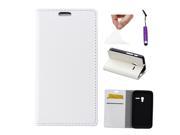 Moonmini Case for Alcatel One Touch Pixi 3 4.0 OT 4013 PU Leather Case Flip Stand Cover Wallet Card Holders with Magnetic Closure White