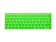 Moonmini Case for Apple Macbook 12 inch Europe version Light Green Soft Clear Silicone Keyboard Film Cover Skin Protector