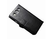Moonmini Case for Samsung Galaxy S3 i9300 Black Stylish PU Leather Folding Stand Flip Case Cover Skin Protector Card Slots Wallet with Magnetic Closure