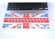 Moonmini Case for Apple Macbook Air 13 inch Union Jack Soft Clear Silicone Keyboard Film Cover Skin Protector