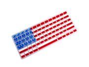 Moonmini Case for Apple Macbook Pro Retina 13 inch USA Flag Soft Clear Silicone Keyboard Film Cover Skin Protector