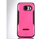 Samsung Galaxy S7 Hot PinkFashion PC Silicone Back Shell Case Cover Skin Protector with Kickstand