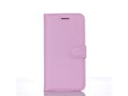 Moonmini Case for Doogee F3 Litchi Grain PU Leather Phone Case Flip Wallet Stand Cover Card Holders with Magnetic Closure Pink
