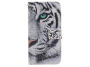 Moonmini Case for Samsung Galaxy S7 Edge PU Leather Flip Stand Wallet Card Slots Case Cover with Magnetic Closure Tiger