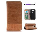 Moonmini Case for LG G5 PU Leather Flip Stand Wallet Card Slots Case Cover Coffee