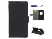 Moonmini Case for Asus Zenfone Zoom ZX550ML PU Leather Case Flip Stand Cover Wallet Card Slots Case with Magnetic Closure Black