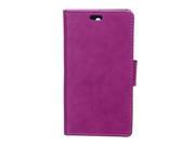 Moonmini Case for Lenovo Vibe X3 Lite A7010 Purple Crazy Horse Pattern PU Leather Flip Stand Wallet Card Slots Case Cover with Magnetic Closure