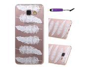 Moonmini Case for Samsung Galaxy A3 SM A310 2016 Version Ultra Thin Flexible Soft Transparent TPU Back Case Cover Bumper Skin Feather