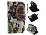 Moonmini Case for Samsung Galaxy S Duos S7562 PU Flip Stand Leather Wallet Case Cover with Magnetic Closure Colorful Printing