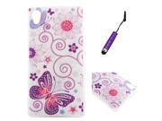 Moonmini Case for Sony Xperia M4 Aqua Butterfly Ultra Thin Slim Soft TPU Back Case Cover Protector