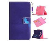 Moonmini Case for Samsung Galaxy A7 PU Flip Stand Leather Wallet Case Cover with Magnetic Closure Butterfly