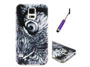 Moonmini Case for Samsung Galaxy S5 Mini Ultra Slim Thin Soft TPU Phone Back Case Cover Protector Shell Owl