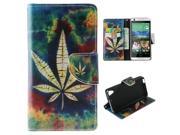 Moonmini case for HTC Desire 626 PU Leather Case Flip Stand Cover Wallet Card Slots with Magnetic Closure Maple Leaf