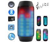 PULSE Wireless Bluetooth Speaker Magic Dancing Colorful Music Bluetooth Handsfree Headset 3 LED Lights For Party Music with FM Radio Black