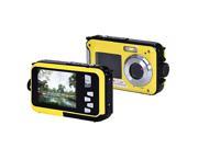 24MP Double Screens Waterproof Digital Camera 2.7 1.8 inch Full HD 1080P 16x Zoom Camcorder DVR Anti shake continuous shooting