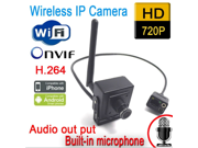 Wireless Wifi 1080P 1.0MP Security CCTV IP Camera Mini Spy P2P Onvif 3.7mm Pinhole Len surveillance system