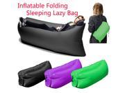 Inflatable Hangout Air Sleeping Hiking Camping Bed Beach Sofa Lounge Lazy Bag Many Colors Purple