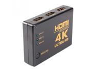 3x1 Port HDMI Switch Switcher HDMI 1.4 High Speed Selector Box 3 input 1 output Compatible PCs XBOX TVs HDTV DVD Xbox Supports 3D 1080P Intelligent with IR Wire