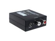 Mini 24bit D2A Audio Converter Digital to Analog Optical Coaxial Toslink to Analog RCA L R Audio Converter Box Black