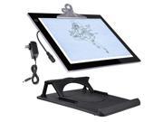 14 LED Artist Stencil Board Tattoo Drawing Tracing Table Light Pad with Cliper