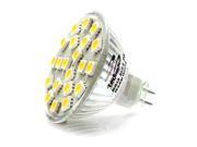 AC DC 12V 24V 5.25 Watt 21x 5050 Cluster Warm White LED Light Bulb MR16 GU5.3 Bi Pin Lamp 6 Pack