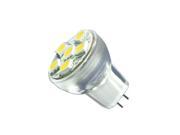 AC DC 12V 24V 1.8 Watt 6x 5050 Cluster LED Light Bulb MR8 GU4 Bi Pin Cool White Lamp