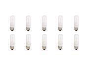 120V 75 Watt JDD FSR Dimmable Halogen Light Bulb Warm White Frosted Lense E26 E27 10 Pack