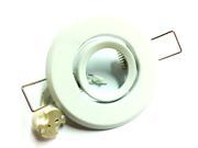 MR16 Halogen LED Spot Light Ceiling Matte White Fixture Down Light Mount With GU5.3 Socket Plug