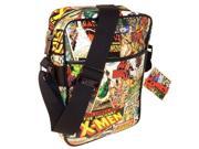 Marvel Comics Retro Polyester Flight Bag with Zippered Compartments and Adjustable Shoulder Strap