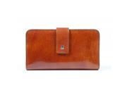 Old Leather Checkbook Clutch Black