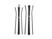 Straight Stainless Steel Twin Salt and Pepper Set